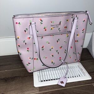 Kate Spade Lavender Floral Tote